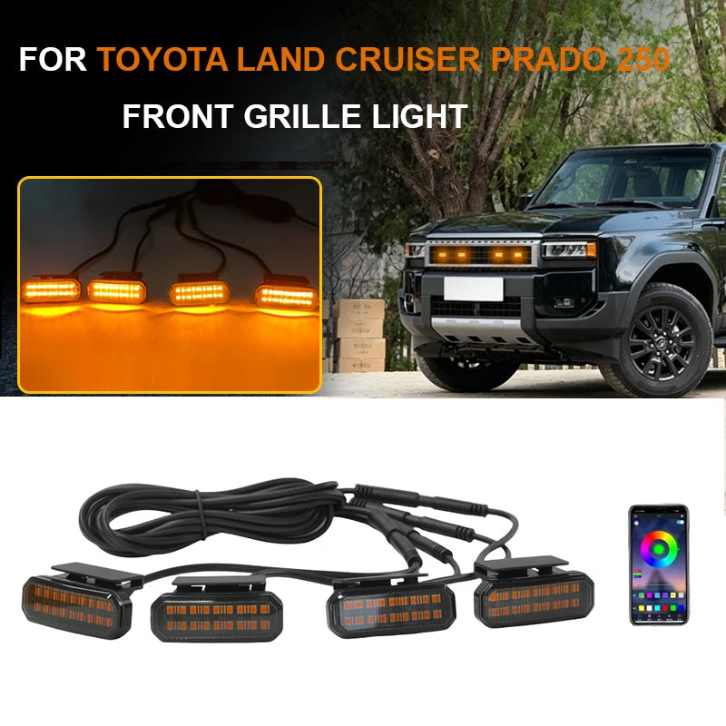 For Tank 700 Front Grille LED Flashing Warning Daytime Running