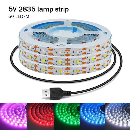 For Room Decor 0.5m-5m LED String Dc 5V USB Strips 2835 Warm