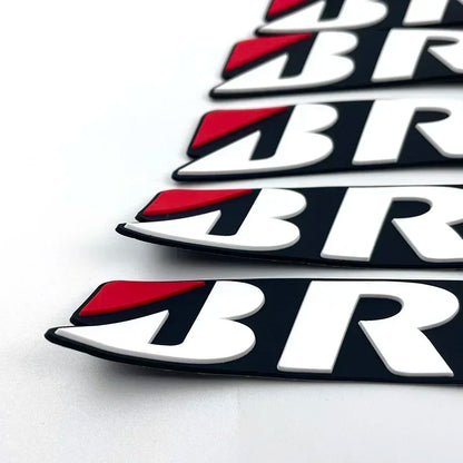 2CM Height Tire Letter Stickers 3D Rubber Waterproof Racing