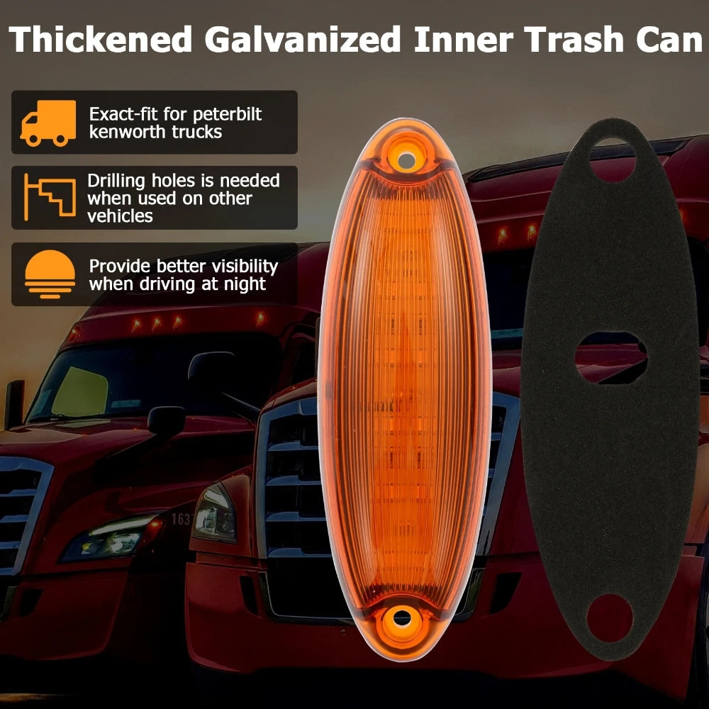 For Freightliner Cascadia 2008-up Semi-Truck 5PC Cab Roof Marker