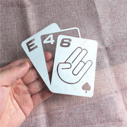 For BMW E28 E30 E34 E36 Poker Card Sticker Window Performanc