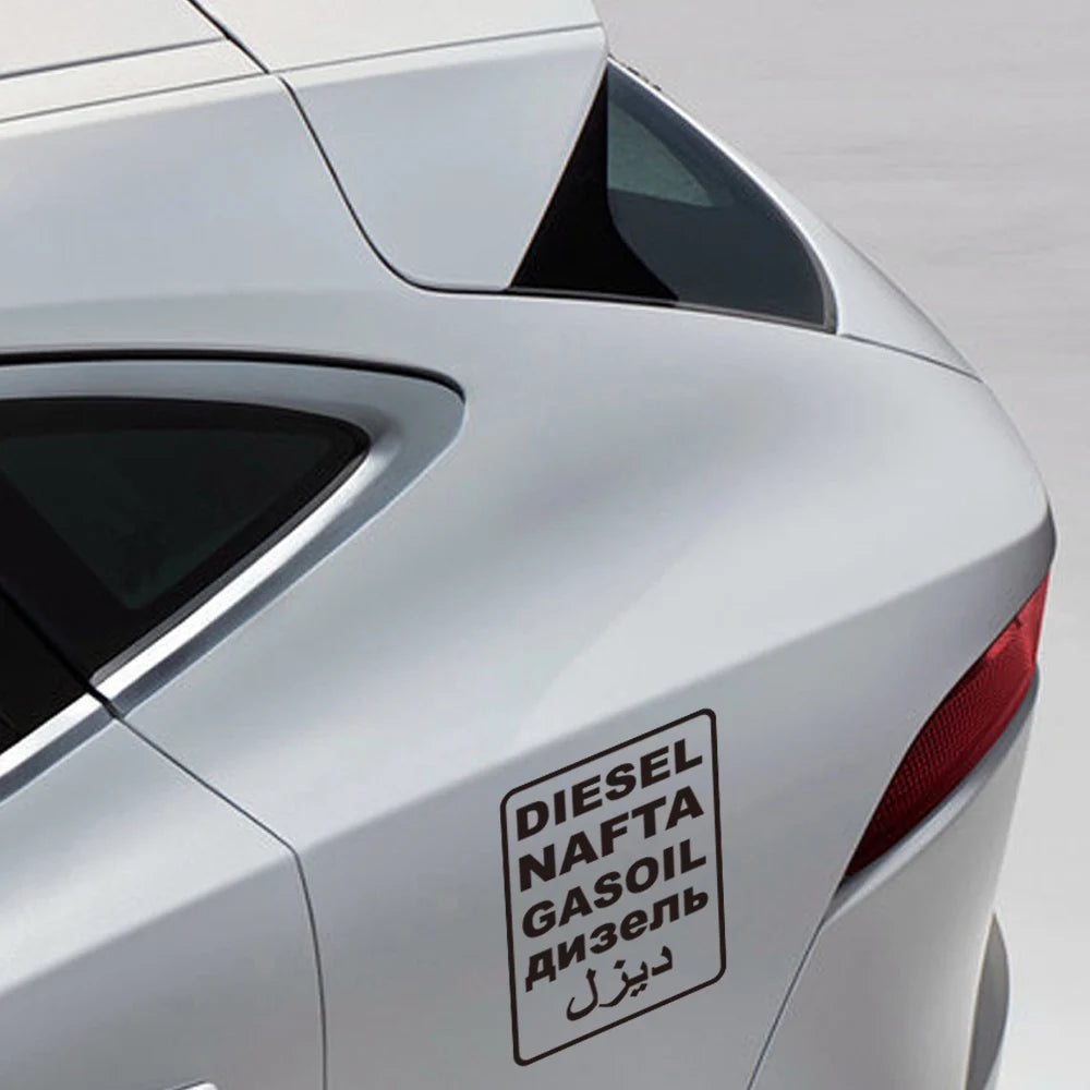 2PCS Diesel Nafta Gasoil Side Sticker Decor Film Decal