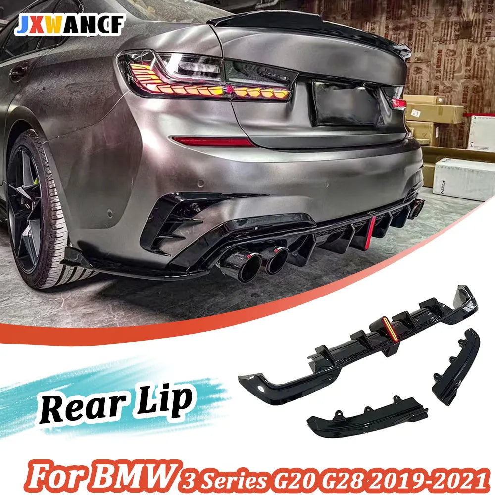 For BMW 3 Series G20 G28 Jxwancf Rear Lip Diffuser Splitters M