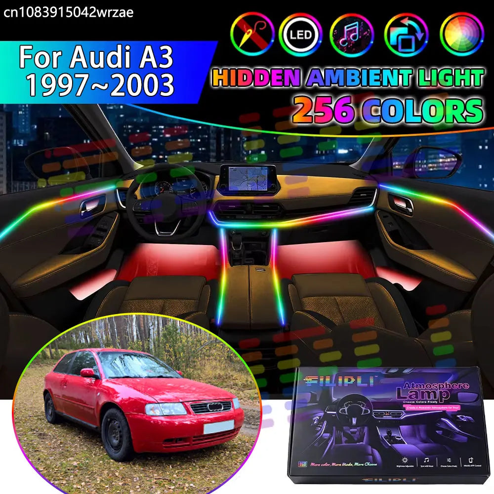 For Audi A3 1997~2003 8L MK1 1TH RGB Interior Ambient Strips