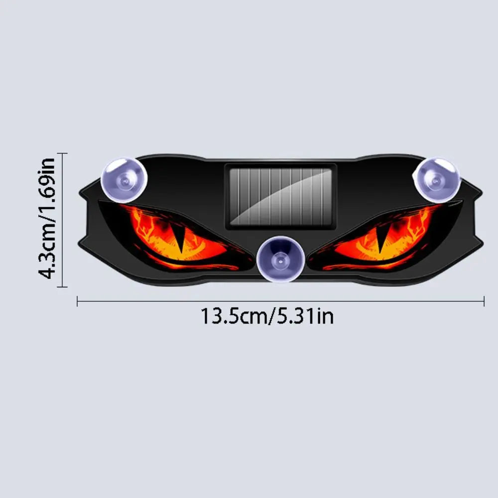Creative Demon Eye Cool Flashing Solar Warning Dynamic Safety
