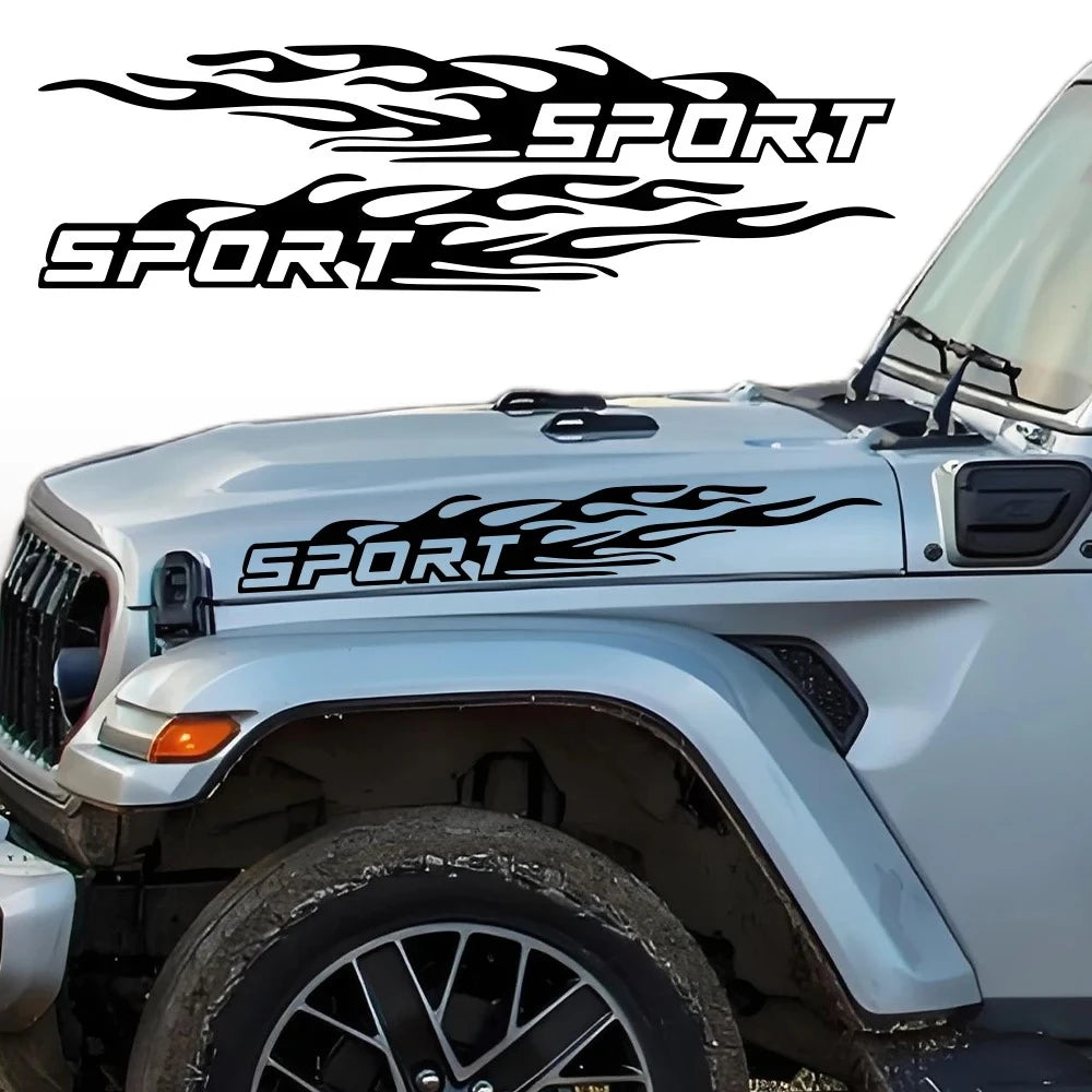 Sticker Sport Pvc Decal Kit Door Side Hood Wrap