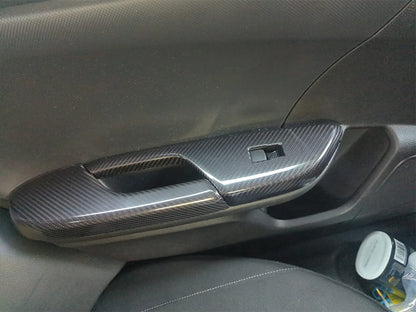 Grey 6D Carbon Fiber Vinyl Wrap Film Roll Door