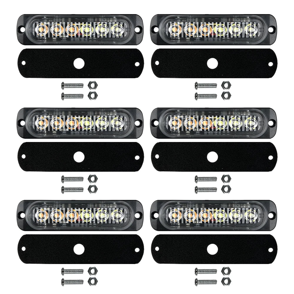 10PCS Emergency Strobe Warning Flashing Caution Construction