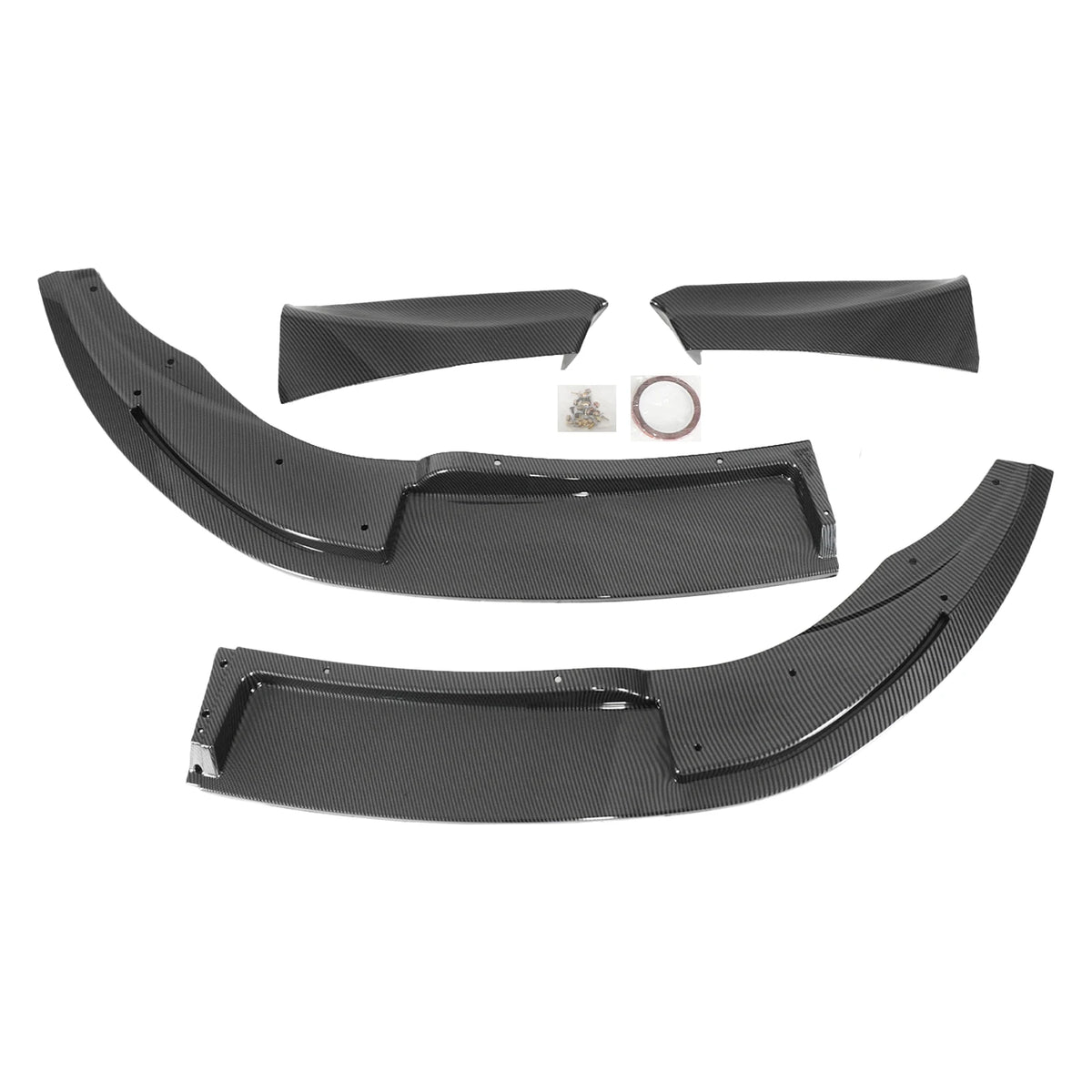 For BMW M6 F06 F12 F13 2012-2018 Front Bumper Lip Glossy Black