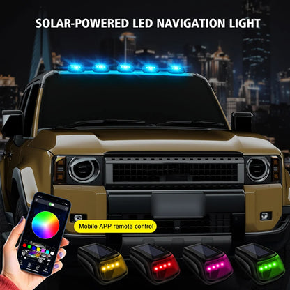 5PCS APP Remote Roof Upgrade RGB Cab Trucks Wireless