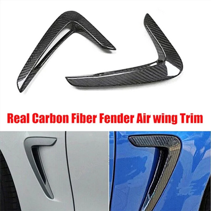 For BMW 4 Series F32 F33 Real Carbon Fiber Fender Trim Air Vent