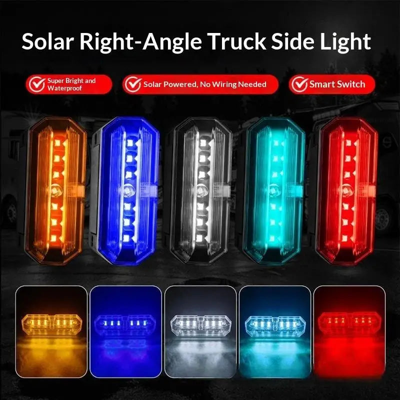 Solar Powered Warning Weather Resistant Wireless Side Marker