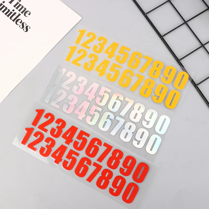 Glow In Number Sticker Luminous Digits Stickers Temporary Parking