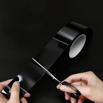 10CM 10M Glossy Black Sticker Paste Protective Strips Door