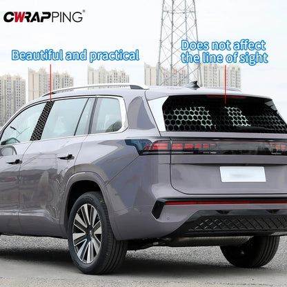 For Auto Exterior Customization Honeycomb Vinyl Stickers