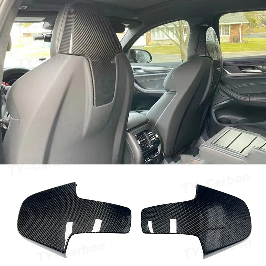 For BMW G80 M3 G82 M4 Dry Carbon Fiber Inner SEAT Back Covers
