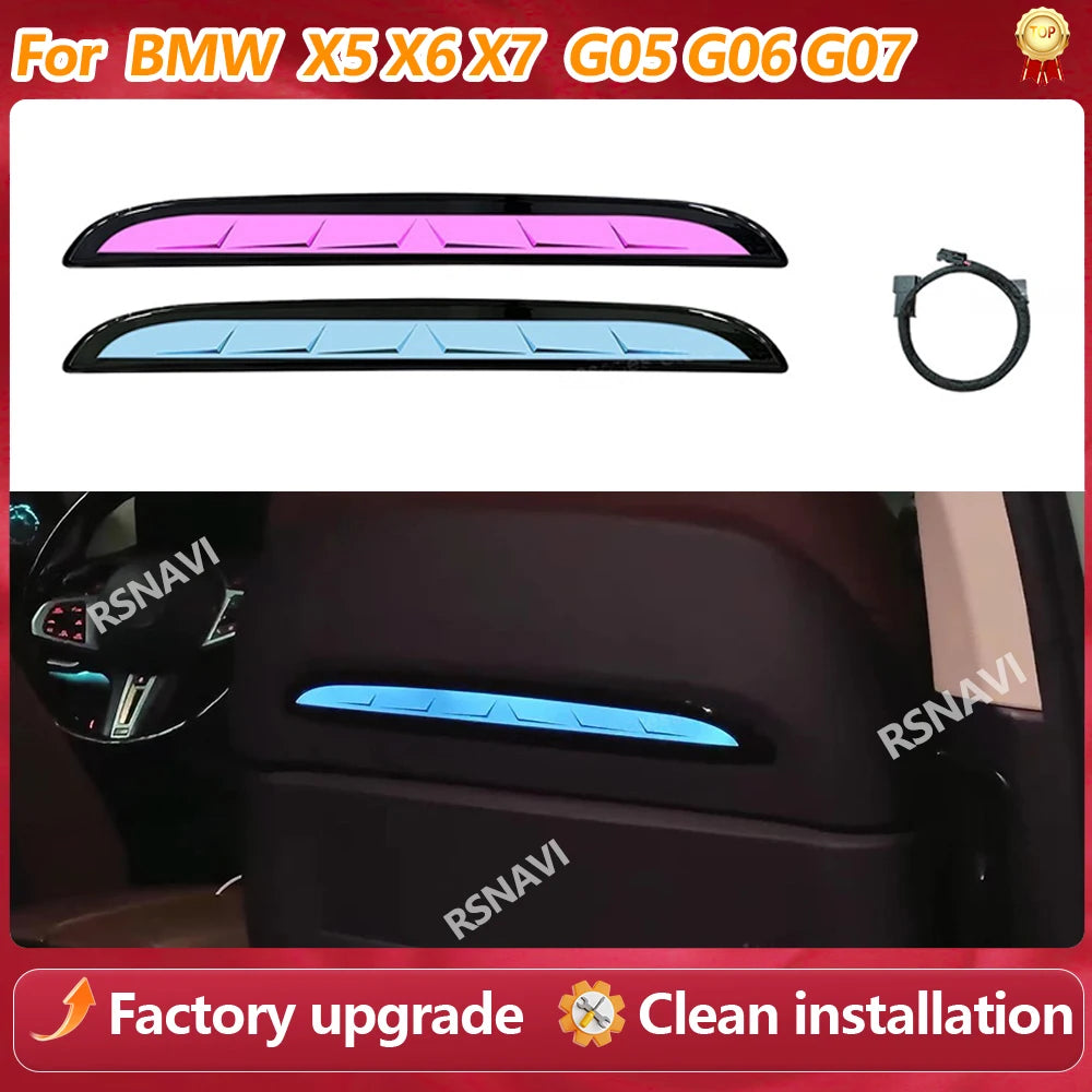 For BMW X5 X6 X7 G05 Color Rear Crystal SEAT Back Ambient G06