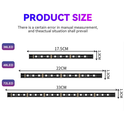 Ambient Strip Interior Atmosphere Lamps 48 RGB Foot USB