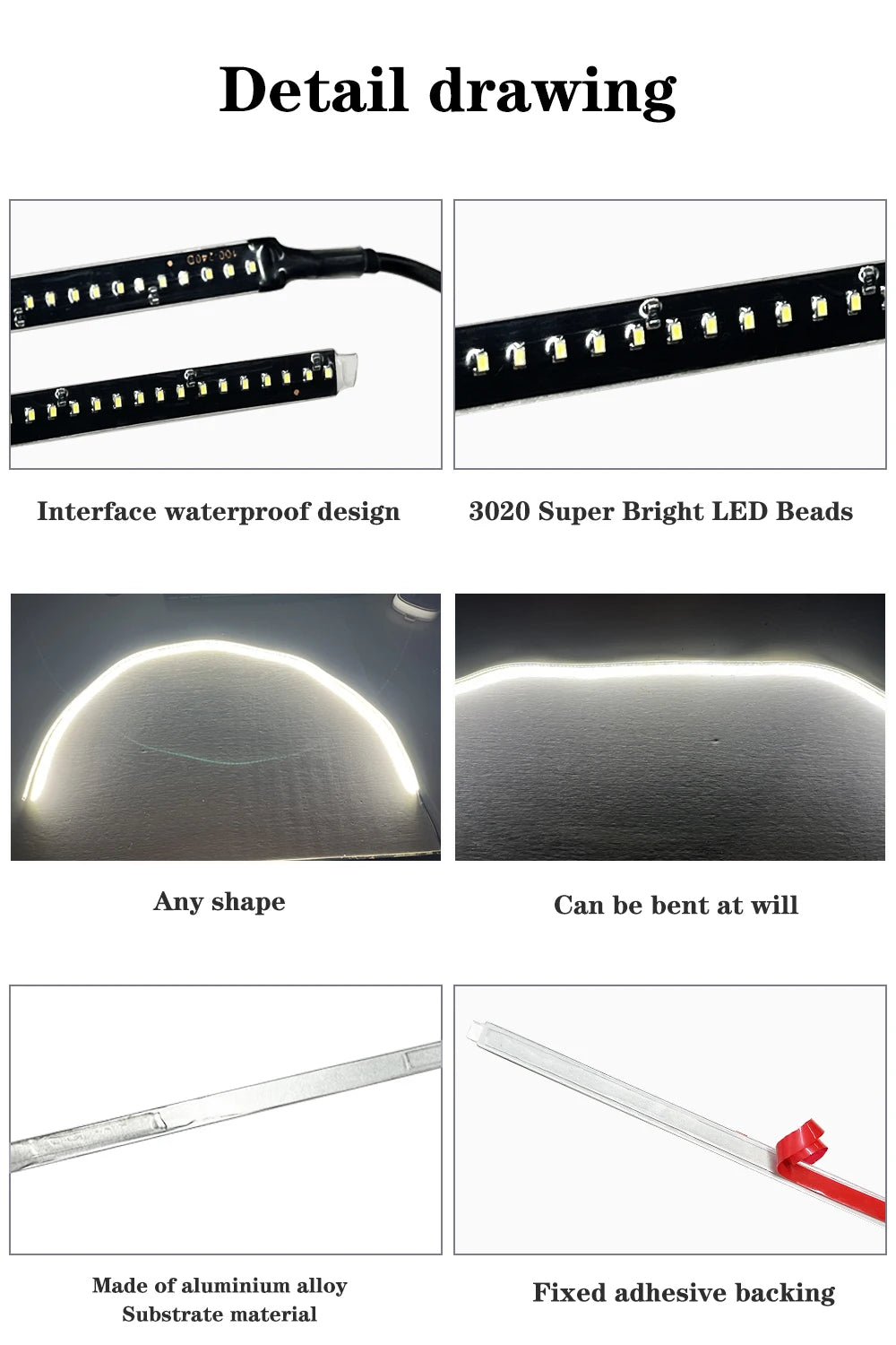 2PCS Side 17.8 39.4 Exterior Aluminum Pcb Waterproof Work