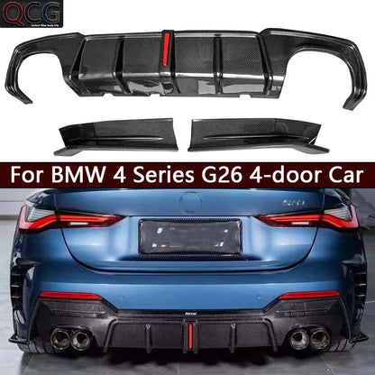 For BMW 4 Series G26 430 425 Carbon Fiber Back Lip Rear Bumper