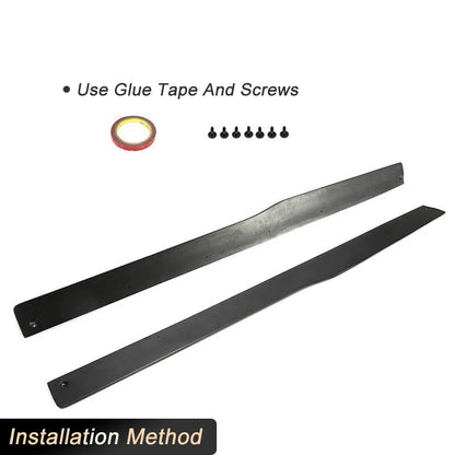For BMW F82 F83 M4 Coupe Carbon Fiber Side Skirts Extensions