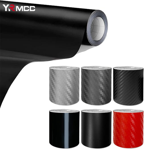 Door Sill Protector Sticker Anti Scratch Carbon Fiber Strip