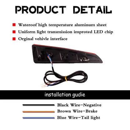 For Lexus RX350 RX350L RX450h RX450hL Red Rear Bumper Reflector