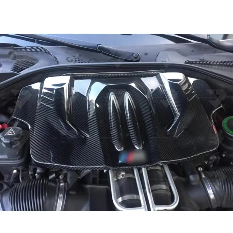 For BMW Series M5 F10 F18 M6 F06 F12 F13 Dry Carbon Fiber Engine