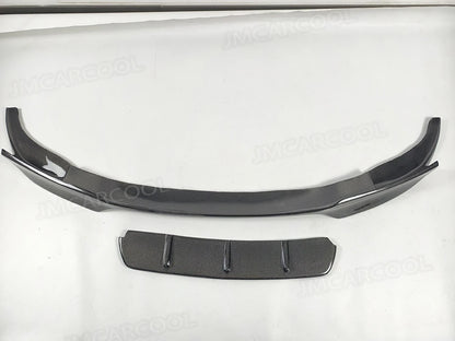 For BMW 5 Series F10 M5 2PCS Carbon Fiber Front Lip Spoiler