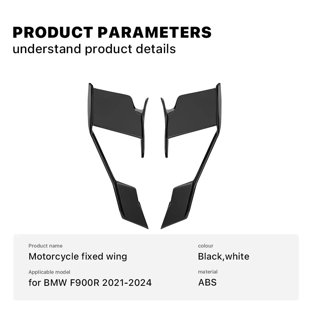 For BMW F900R F 900 R Motorcycle Fairing Fixed Wings 2021-2024