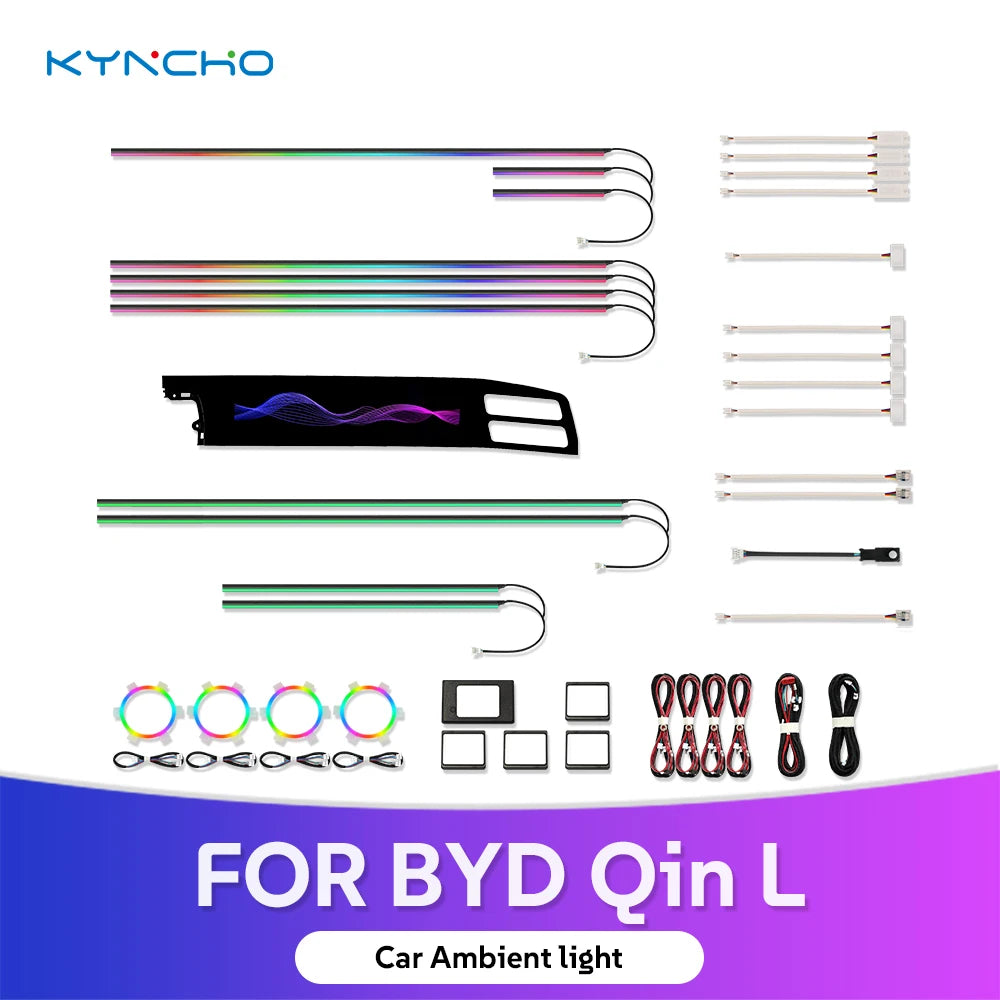 For BYD Qin L Auto Interior Lighting 12V Neon Symphony Dimmable
