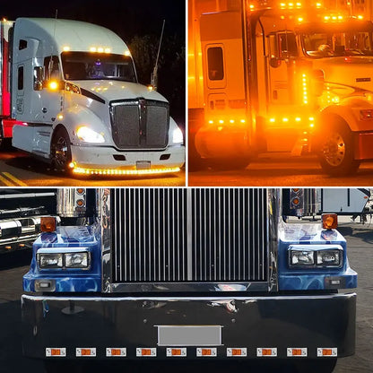 12LED Rectangular Truck Side Marker 12V 24V Turn Signal