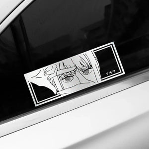 For Window Rear Windshield Creative Pvc Japanese Anime Sticker