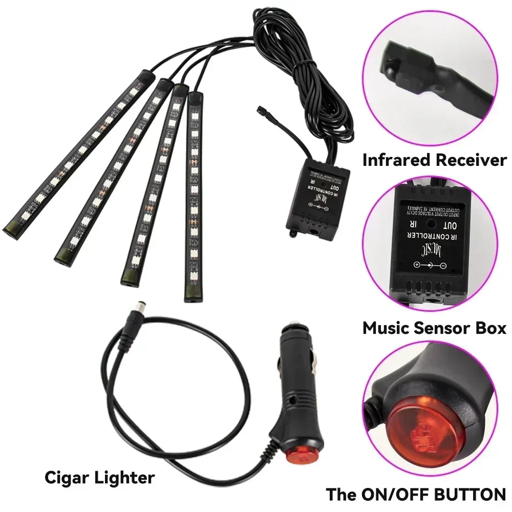 12V RGB Under Chassis Strip Supplies Fits All Cars