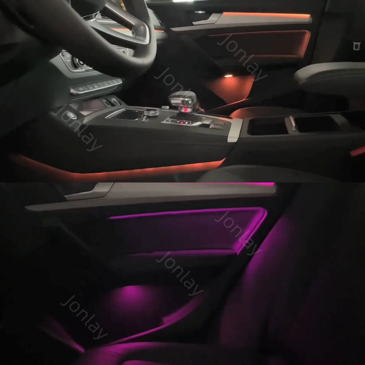 For Audi Q5 2018-2025 Ambient Light Interior Atmosphere Trim