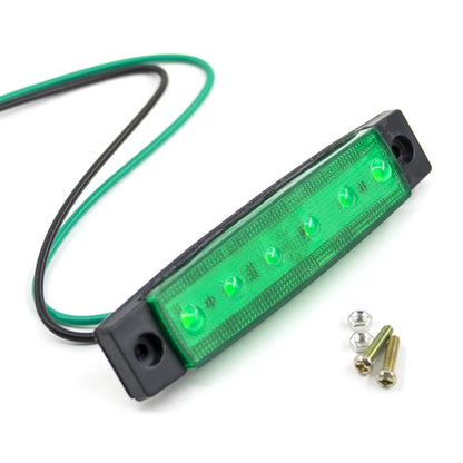 10PCS 12V 24V Warning External Oval Clearance Trailer Truck