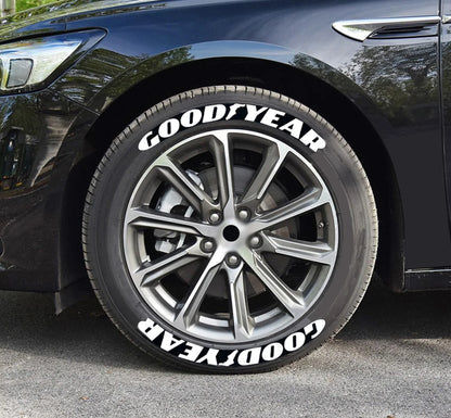 8PCS Tire Wheel Stickers Tuning 3D Permanent Pvc Joined