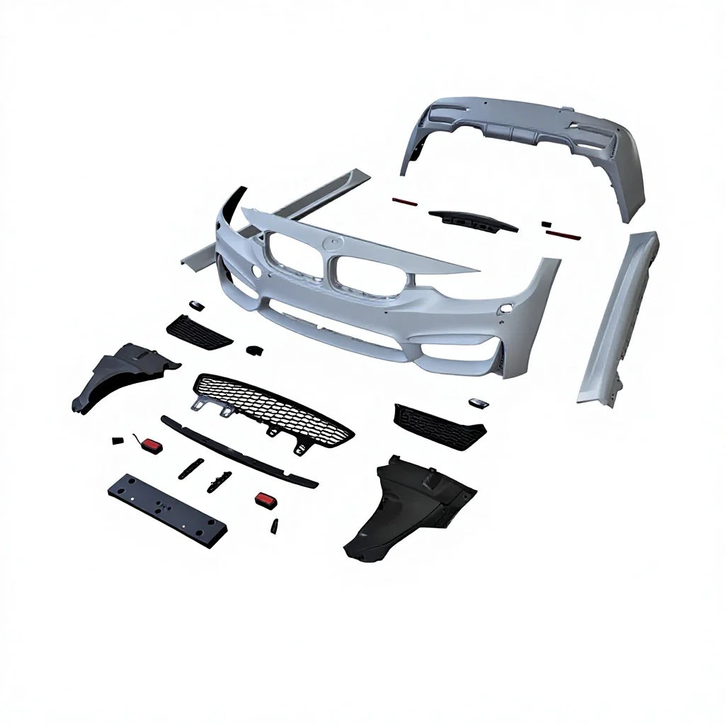 For BMW F30 Upgraded To M3 Design Arrivals Front Bumper Lips