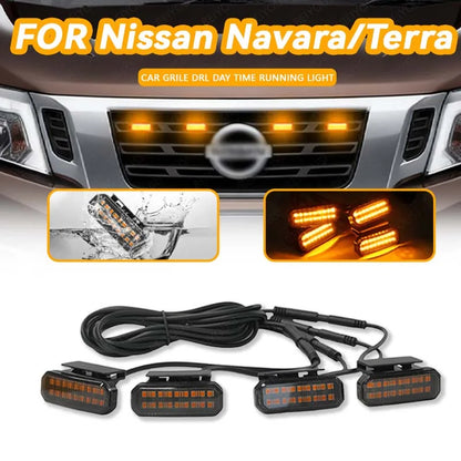 For Nissan Navara Terra 18LED Front Grille Daytime Running Wheel