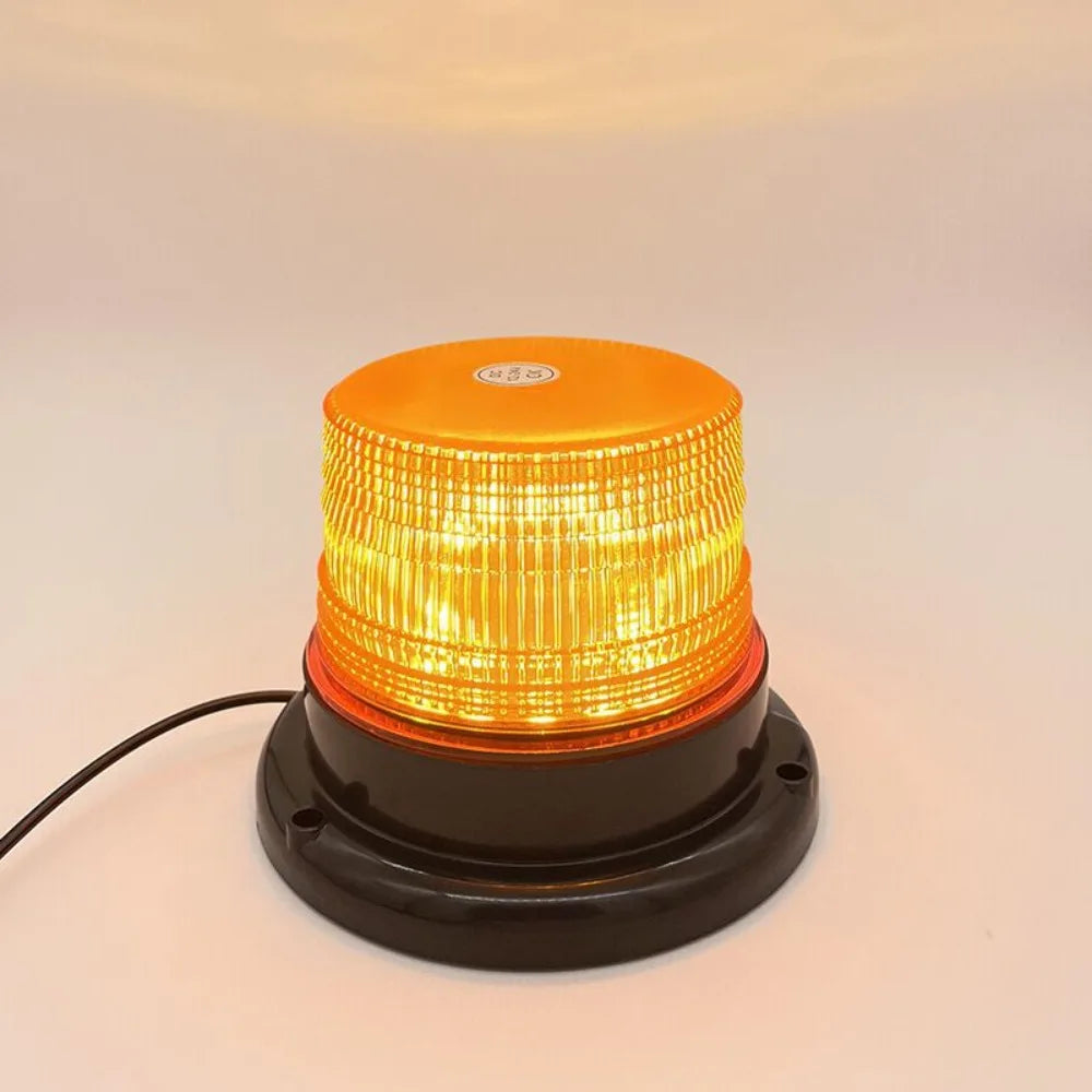 12V 24V Strobe Blue Amber Red Flashing Emergency Magnetic