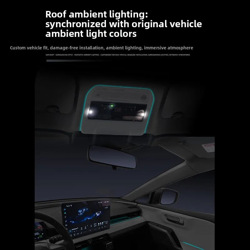 For Toyota RAV4 2026 Ceiling Reading Atmosphere Colorful Roof