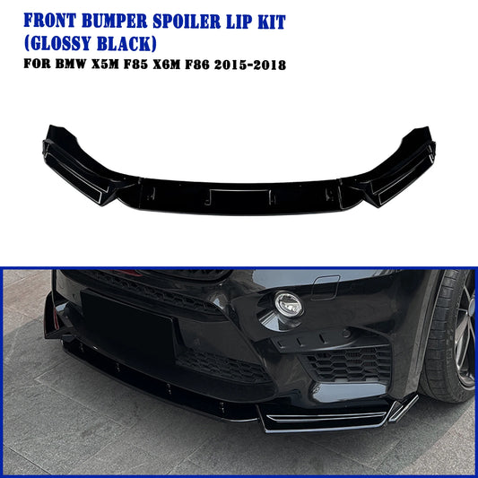 For BMW X5M F85 X6M F86 Front Spoiler Lip Lower Lippe Splitter