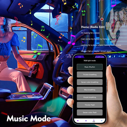 24 In RGB Symphony Flowing Colorful Interior Gradient Atmosphere