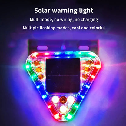 Magnetic Touch Switch Solar Warning Multicolor Wireless Strobe