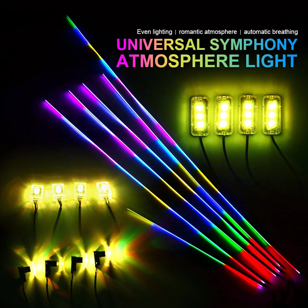 In Dual Zone Symphony Ambient Rainbow Neon RGB Acrylic