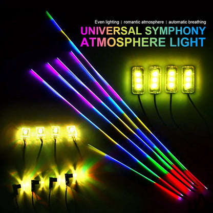 In Dual Zone Symphony Ambient Rainbow Neon RGB Acrylic