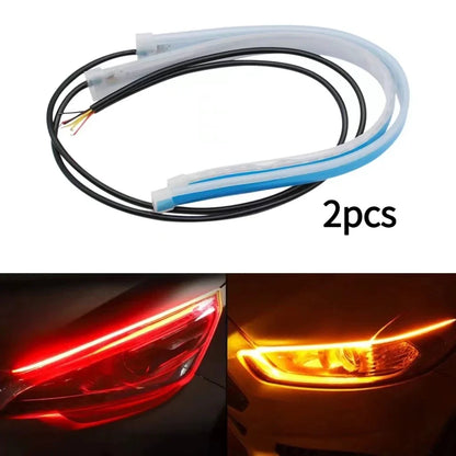1pair 12V Drl Daytime Running Flexible Waterproof Strip