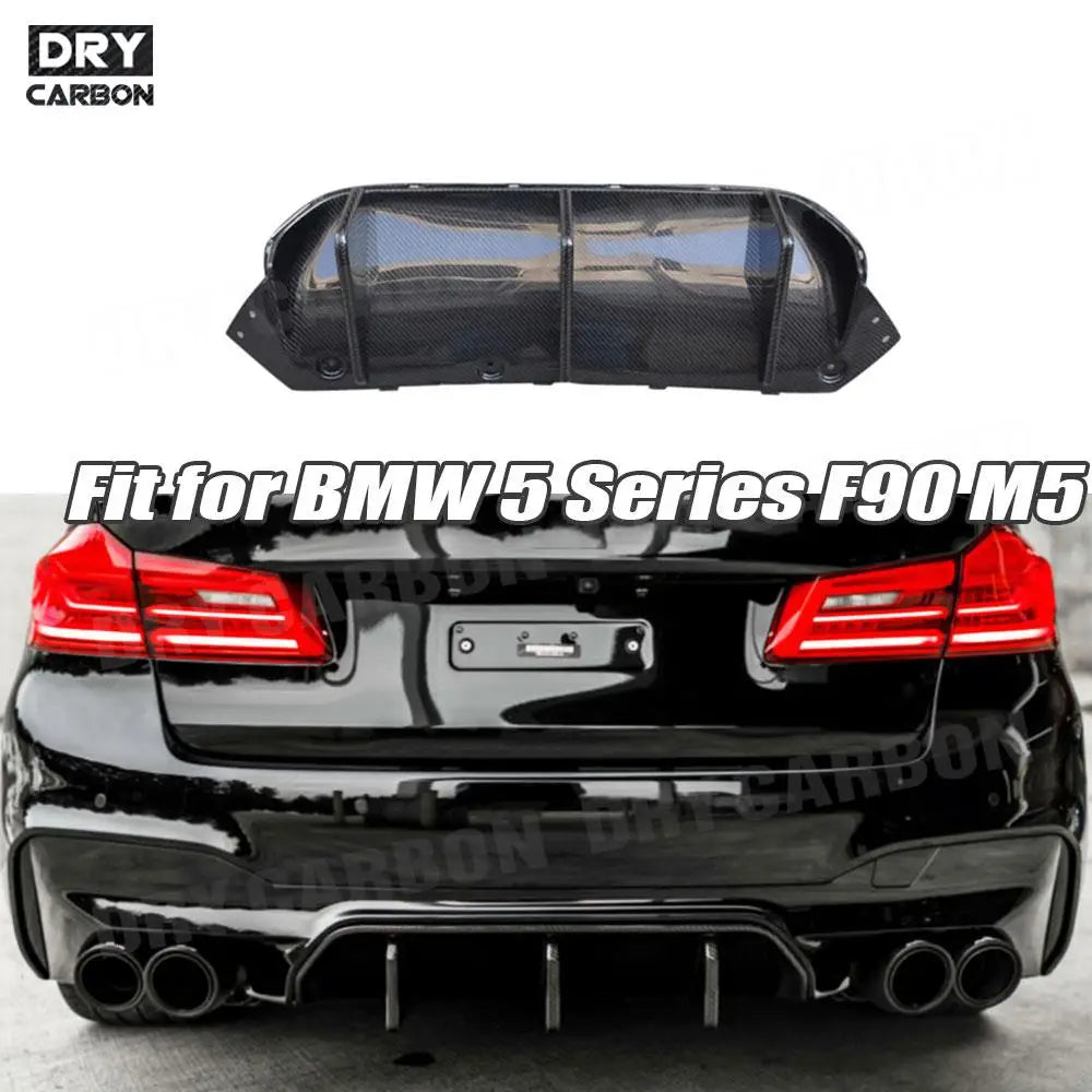For BMW 5 Series F90 M5 Dry Carbon Fiber Rear Bumper Lip