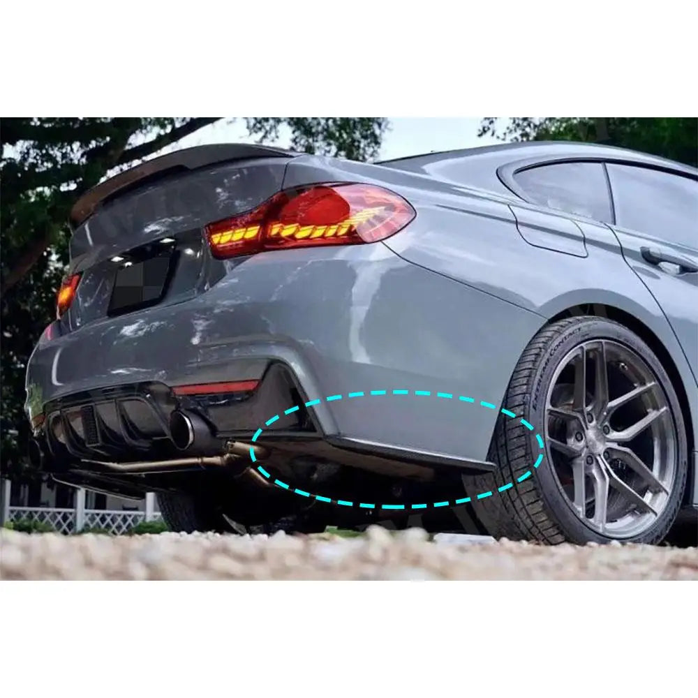 For BMW 4 Series F32 F33 Carbon Fiber Rear Splitters Lip Flaps