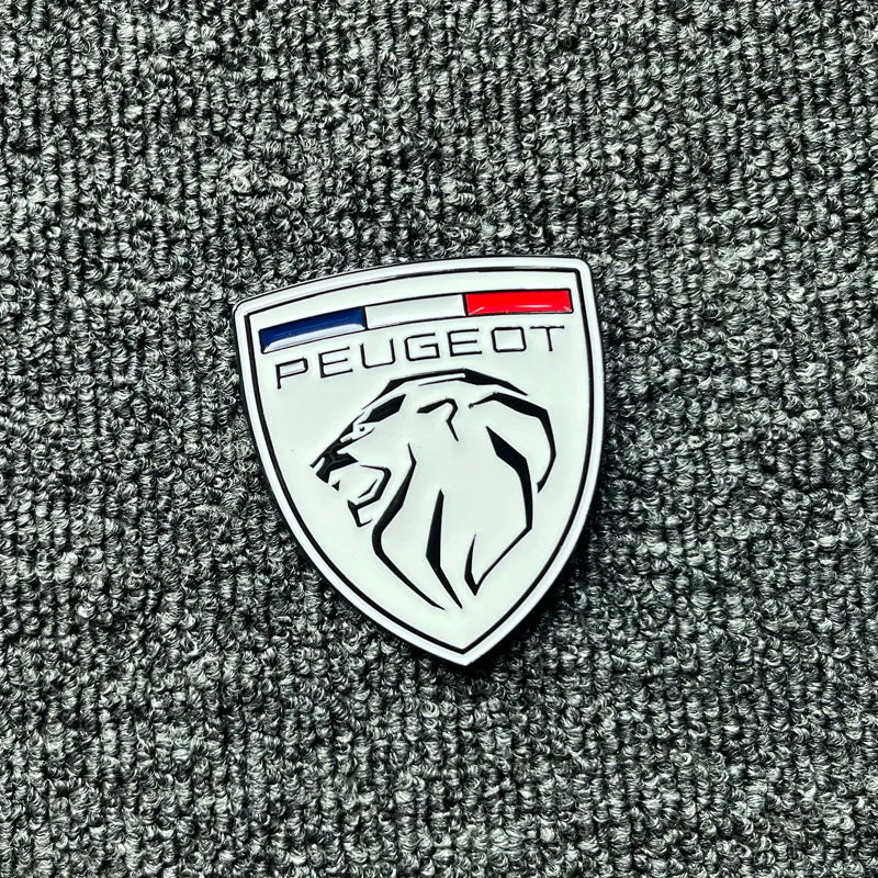 For Peugeot 207 407 408 308 3D Metal Lion Emblem Stickers Side